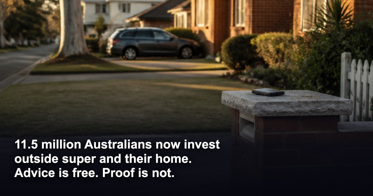 11.5 million Australians now invest outside super. Where should home equity go when advice is free?