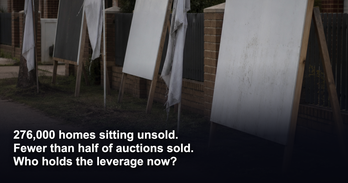 276,000 homes are sitting unsold. What that means if you have equity and have not bought yet