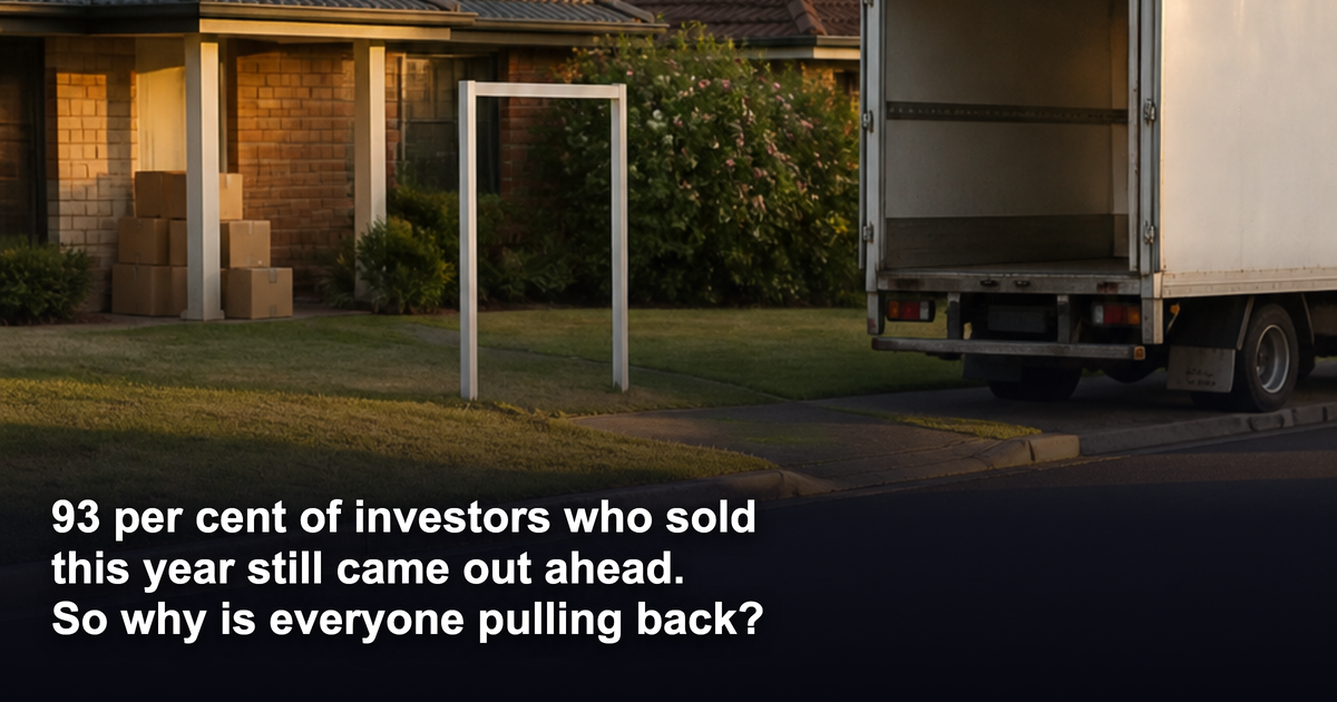 93 per cent of investors who sold this year came out ahead. So why is everyone pulling back?