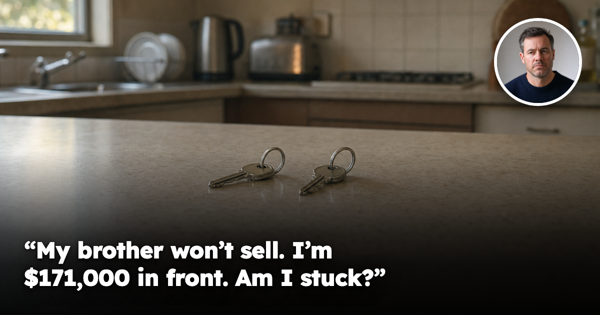 Two sets of house keys side by side on a kitchen bench in an Australian home