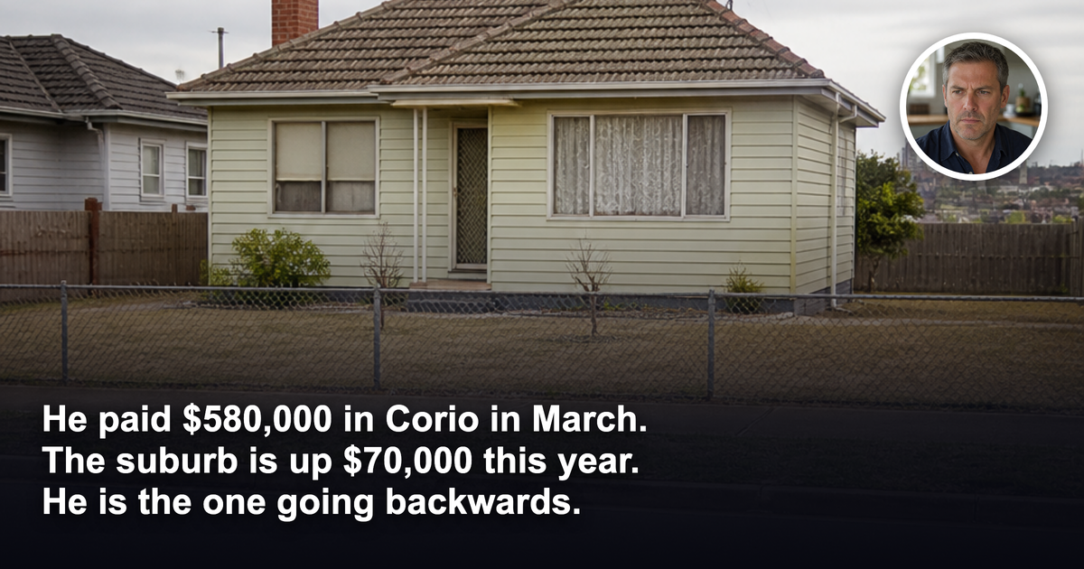 Corio is up $70,000 for the year. He bought in March. Why is he the one going backwards?