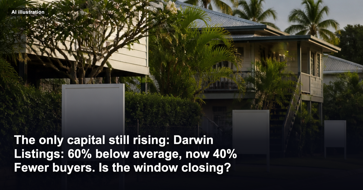 Darwin is the only capital where house prices still rise. So why are owners listing?