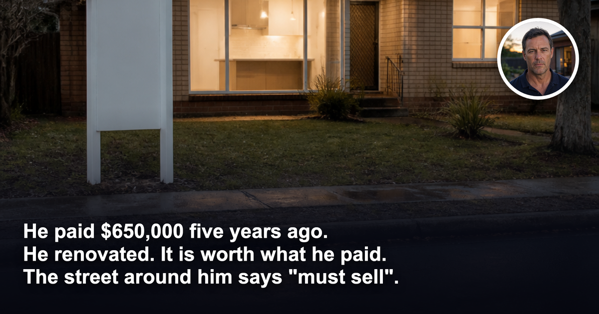 He renovated for five years and the house is worth what he paid. Should he sell before Dandenong turns?