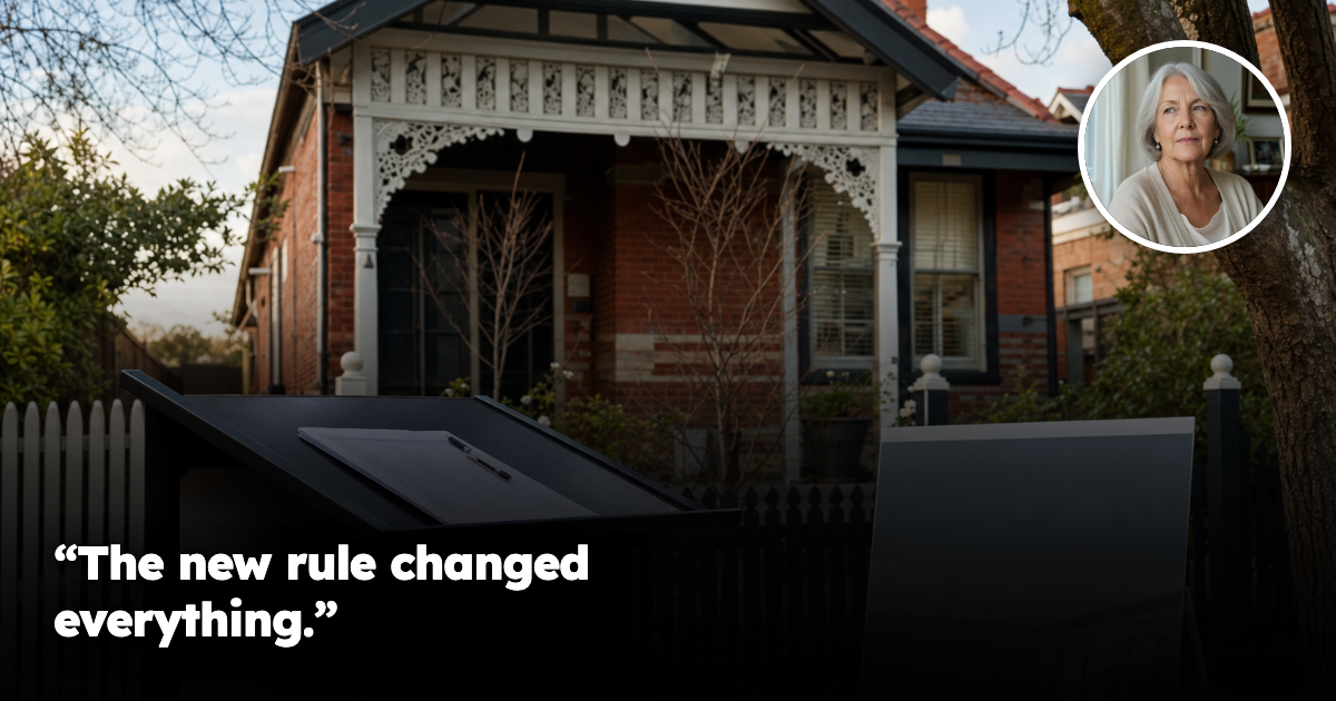 Melbourne auction preparation with reserve-price paperwork beside a suburban home