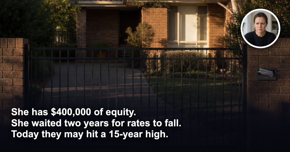 She waited two years for rates to fall. Today they may hit a 15-year high. Was waiting the mistake?
